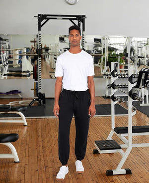 Men's Fleece Jogger Pants Athletic Loose-fit Sweatpants
