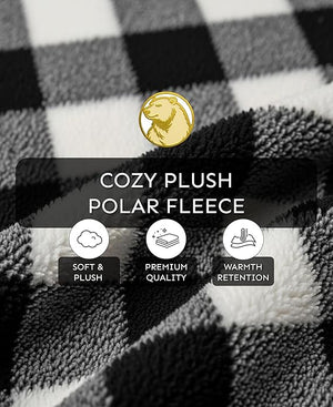 Women's Hooded Plush Fleece Bathrobe