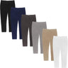 Toddler / Little Kids Unisex Cotton Stretch Snug Fitting Long Pant Leggings