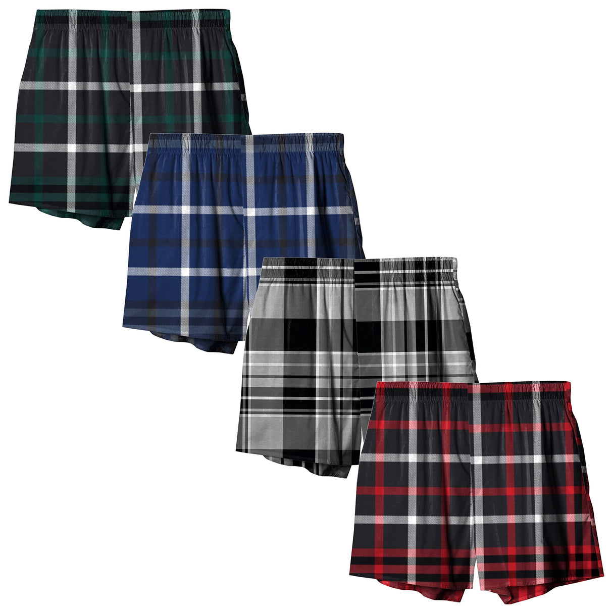 Men's Cotton Flannel Super-Soft Woven Boxer Shorts
