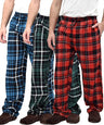 Men's Cotton Super Soft Flannel Plaid Pajama Pants