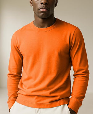 Men's Midweight Cotton Long-Sleeve Crewneck
