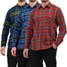 Men's Button Down Regular Fit Long Sleeve Plaid Flannel Casual Shirts