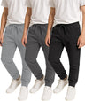 Boys Fleece Joggers Pants, Athletic Loose-fit Kids Sweatpants for Sports