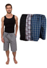 Men's Soft Poplin Woven Pajama & Sleep Jam Cargo Short Lounge Pants