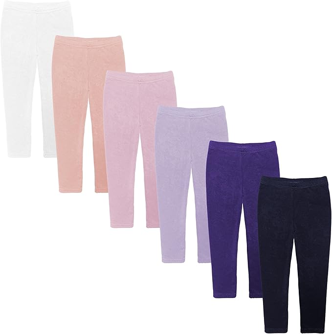 Toddler / Little Kids Unisex Cotton Stretch Snug Fitting Long Pant Leggings