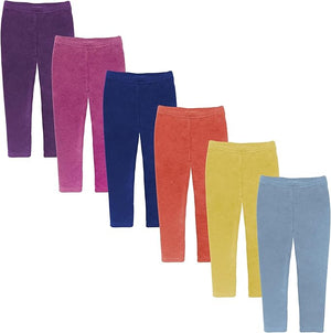 Toddler / Little Kids Unisex Cotton Stretch Snug Fitting Long Pant Leggings