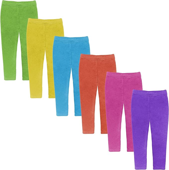 Toddler / Little Kids Unisex Cotton Stretch Snug Fitting Long Pant Leggings
