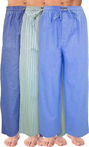 Men's Super Soft Woven Pajama & Sleep Long Lounge Pants