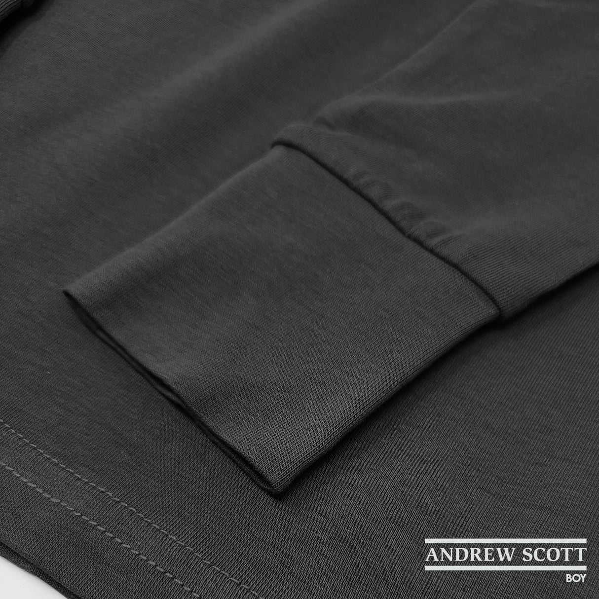 Boys Long Sleeve Cotton Base Layer Stretch Performace Tops