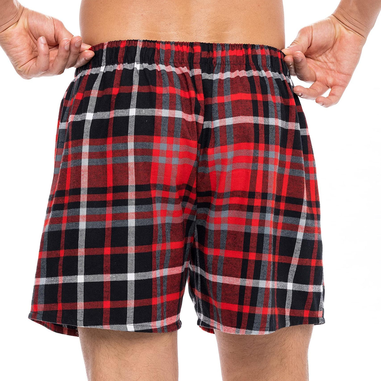 Men's Cotton Flannel Super-Soft Woven Boxer Shorts