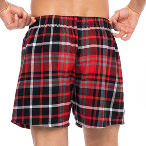 Men's Cotton Flannel Super-Soft Woven Boxer Shorts