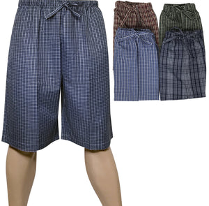 Men's Soft Poplin Woven Pajama & Sleep Jam Cargo Short Lounge Pants