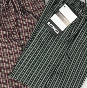Men's Soft Poplin Woven Pajama & Sleep Jam Cargo Short Lounge Pants