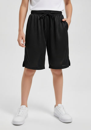 Boys Active Performance & Mesh Style Basketball Sport Shorts
