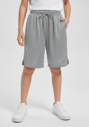 Boys Active Performance & Mesh Style Basketball Sport Shorts