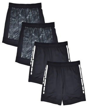 Boys Active Performance & Mesh Style Basketball Sport Shorts