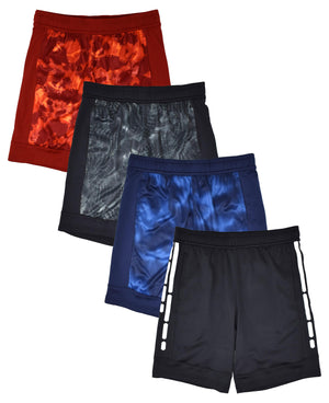 Boys Active Performance & Mesh Style Basketball Sport Shorts
