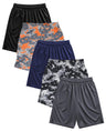 Boys Active Performance & Mesh Style Basketball Sport Shorts