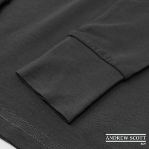 Boys Long Sleeve Cotton Base Layer Stretch Performace Tops