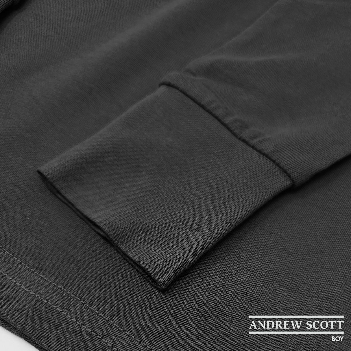 Boys Long Sleeve Cotton Base Layer Stretch Performace Tops