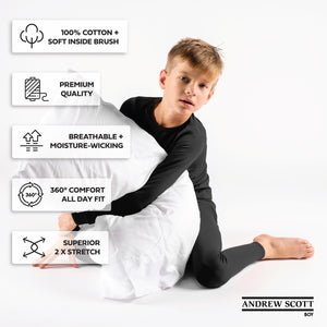 Boys' 100% Cotton Thermal Top