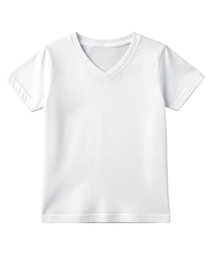 Boys' Cotton Stretch V Neck T Shirts