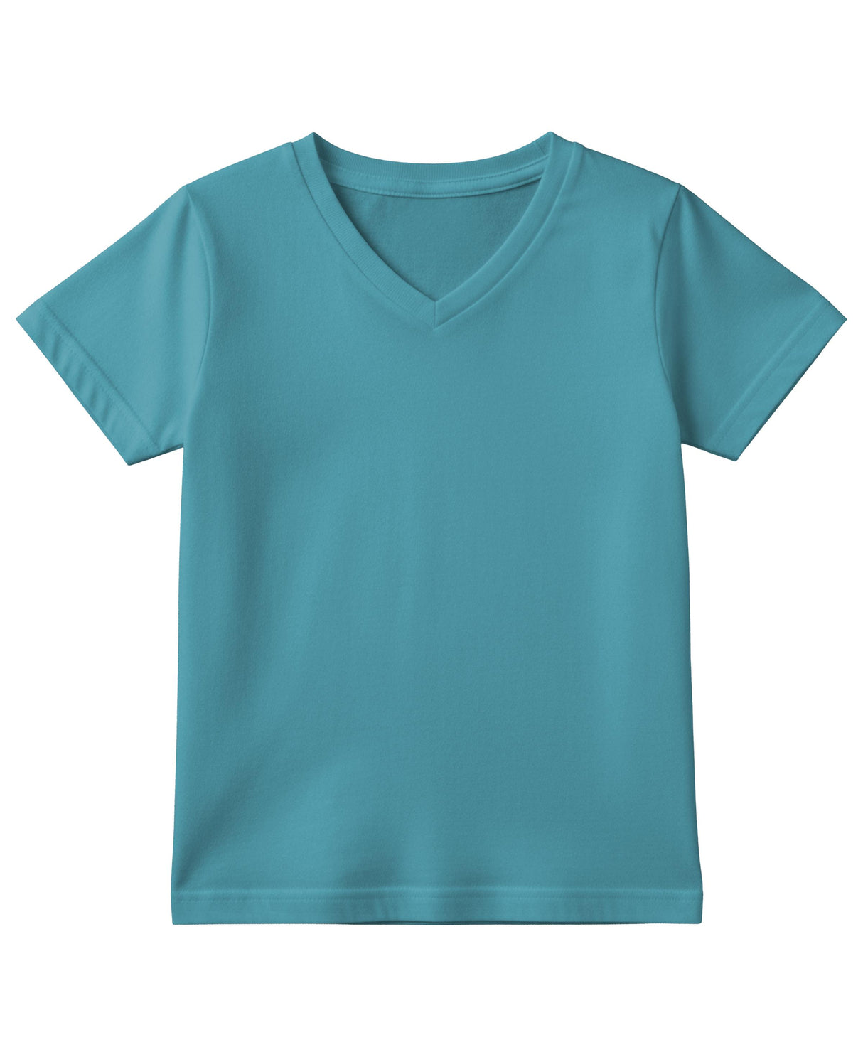 Boys Long Sleeve Cotton Base Layer Stretch Performace V-Neck Tops