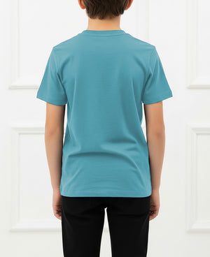 Boys Long Sleeve Cotton Base Layer Stretch Performace V-Neck Tops