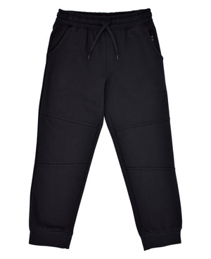 Boys Fleece Joggers Pants, Athletic Loose-fit Kids Sweatpants for Sports