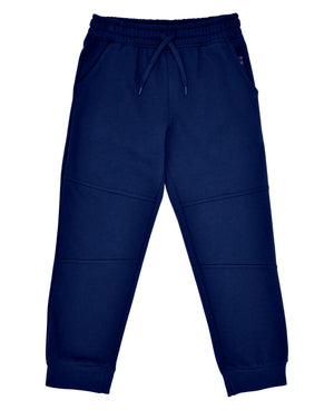 Boys Fleece Joggers Pants, Athletic Loose-fit Kids Sweatpants for Sports