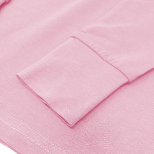 Girls Long Sleeve Performance Tops, All Season Natural Cotton Stretch Color T Shirts