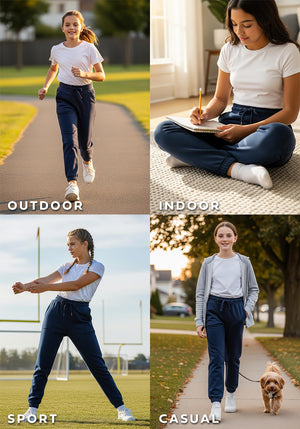 Girl's Fleece Jogger Pants