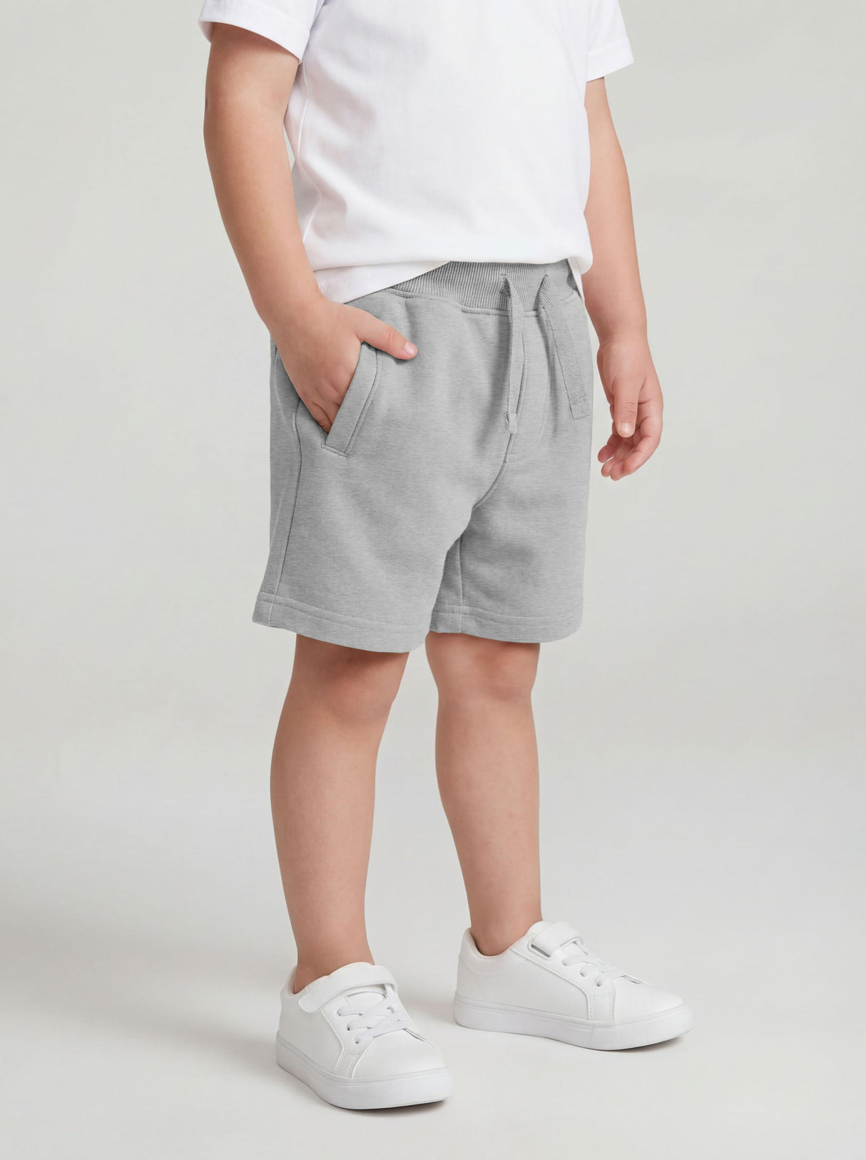 Kids - Toddler French Terry Cotton Drawstring Shorts