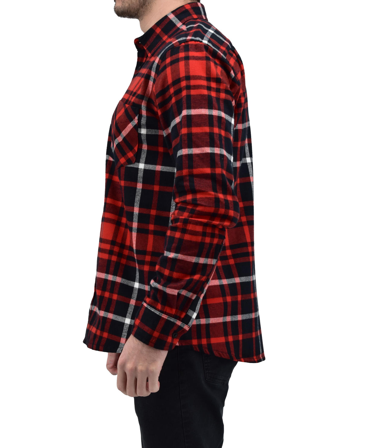 Men's Button Down Regular Fit Long Sleeve Plaid Flannel Casual Shirts