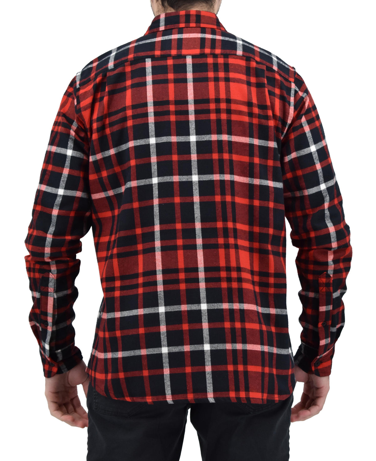 Men's Button Down Regular Fit Long Sleeve Plaid Flannel Casual Shirts