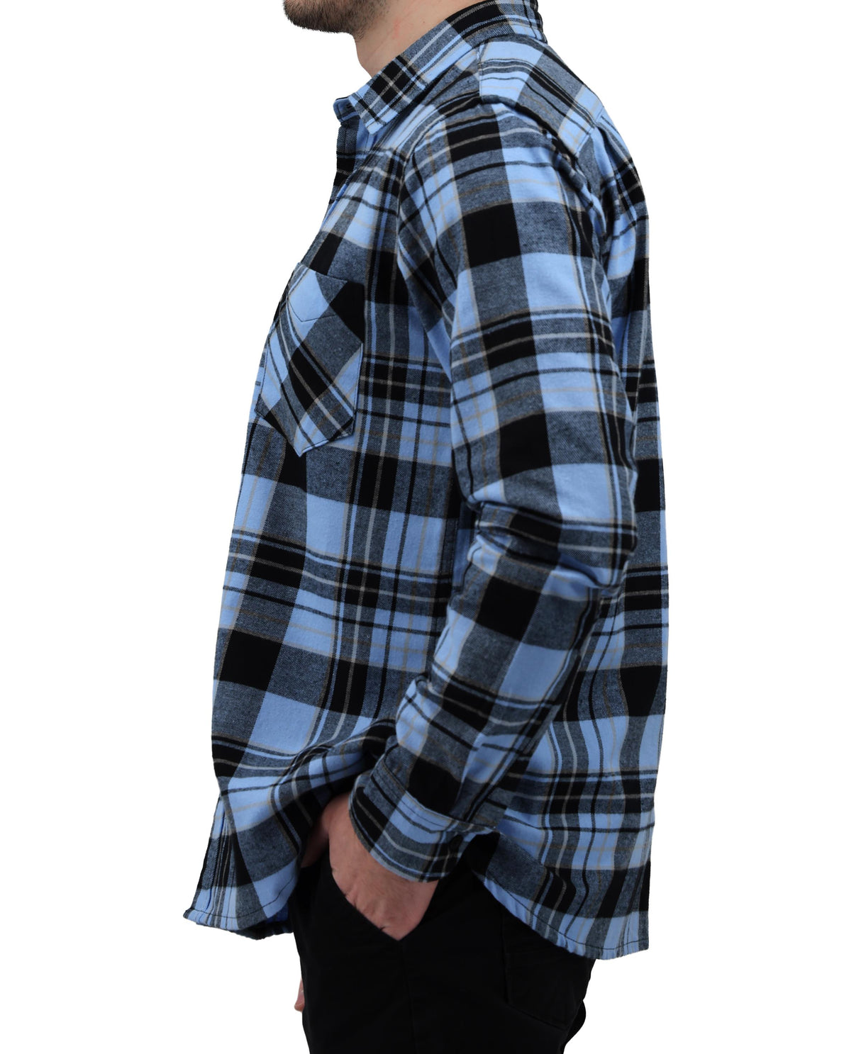 Men's Button Down Regular Fit Long Sleeve Plaid Flannel Casual Shirts