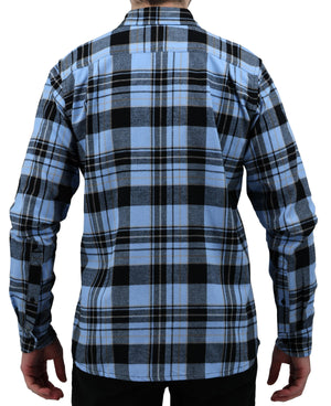 Men's Button Down Regular Fit Long Sleeve Plaid Flannel Casual Shirts