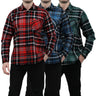 Men's Button Down Regular Fit Long Sleeve Plaid Flannel Casual Shirts