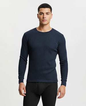 Men's Traditional Waffle Thermal Baselayer Long Sleeve Shirt