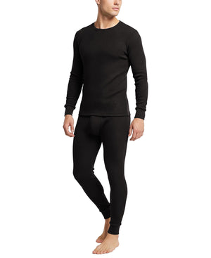 Men's Traditional Waffle Thermal Top & Bottom Set