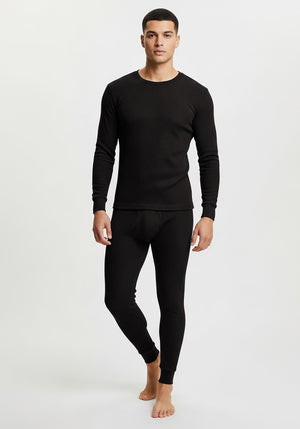 Men's Traditional Waffle Thermal Top & Bottom Set