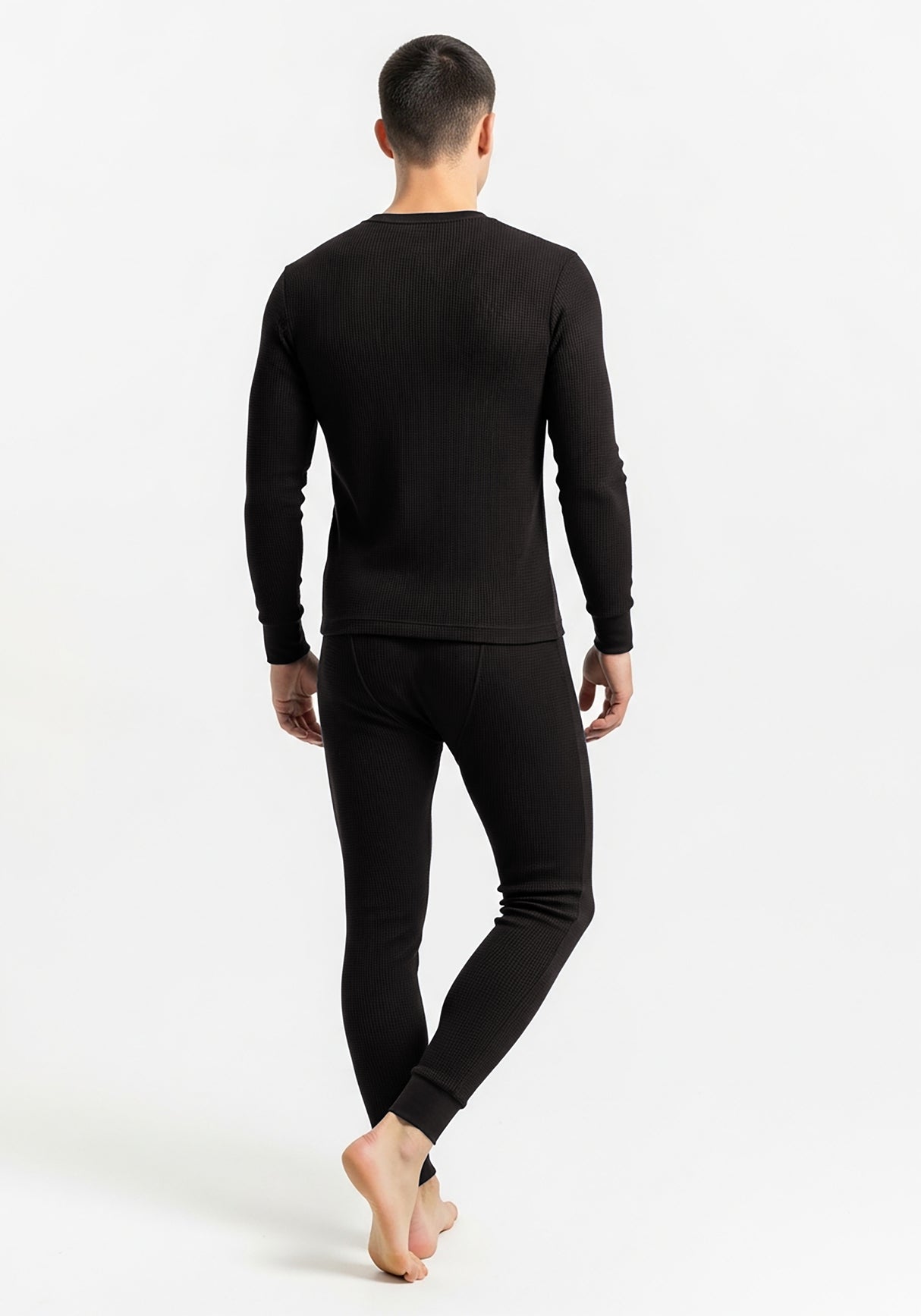 Men's Traditional Waffle Thermal Top & Bottom Set