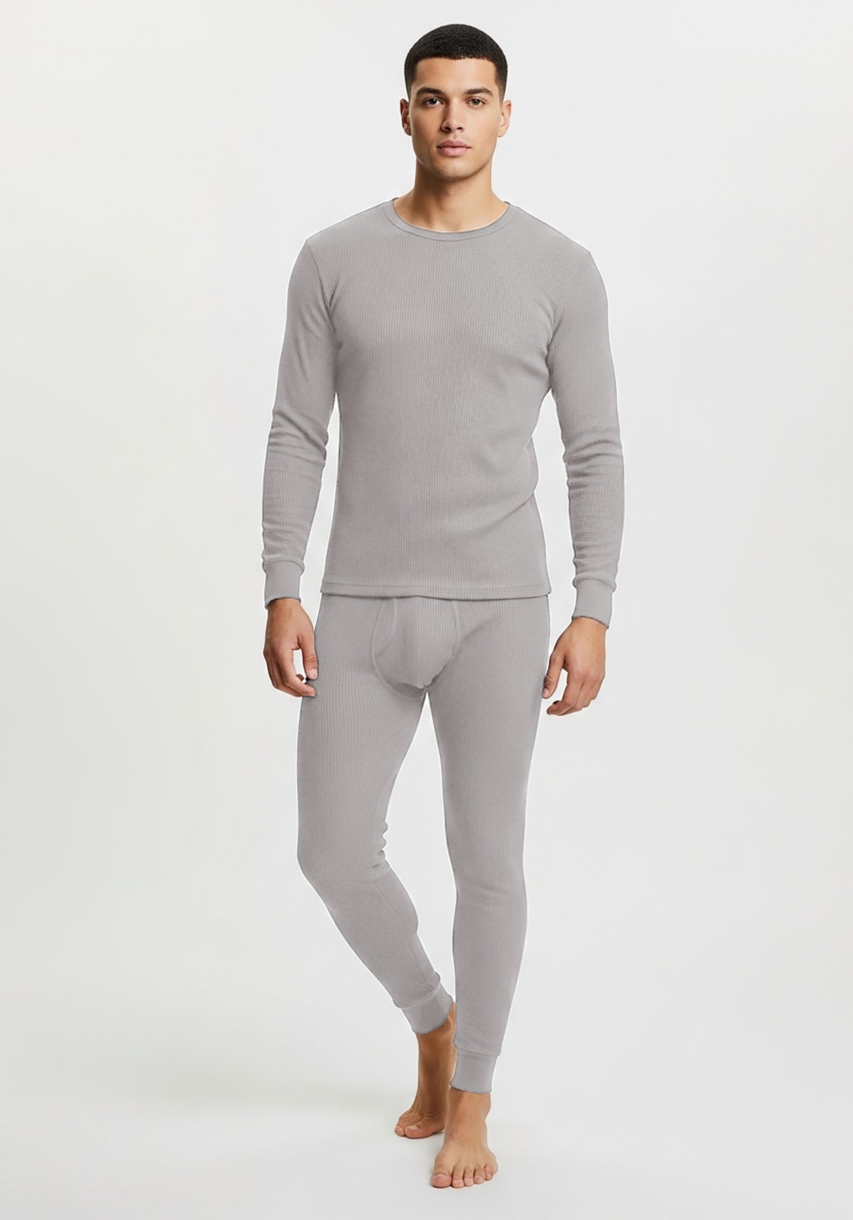 Men's Traditional Waffle Thermal Top & Bottom Set