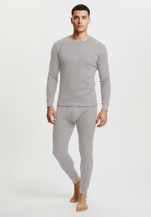 Men's Traditional Waffle Thermal Top & Bottom Set