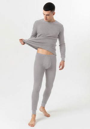 Men's Traditional Waffle Thermal Top & Bottom Set