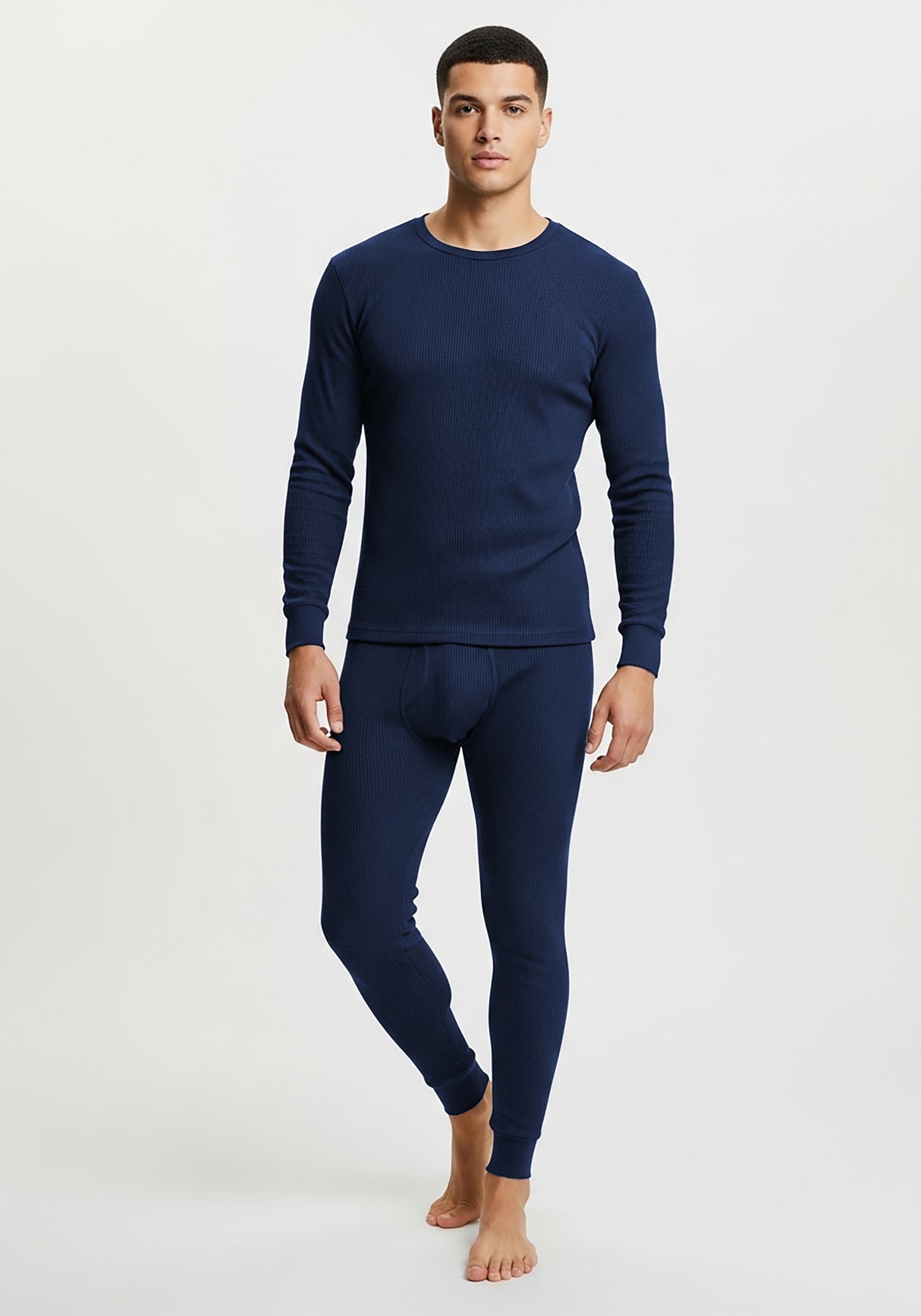 Men's Traditional Waffle Thermal Top & Bottom Set