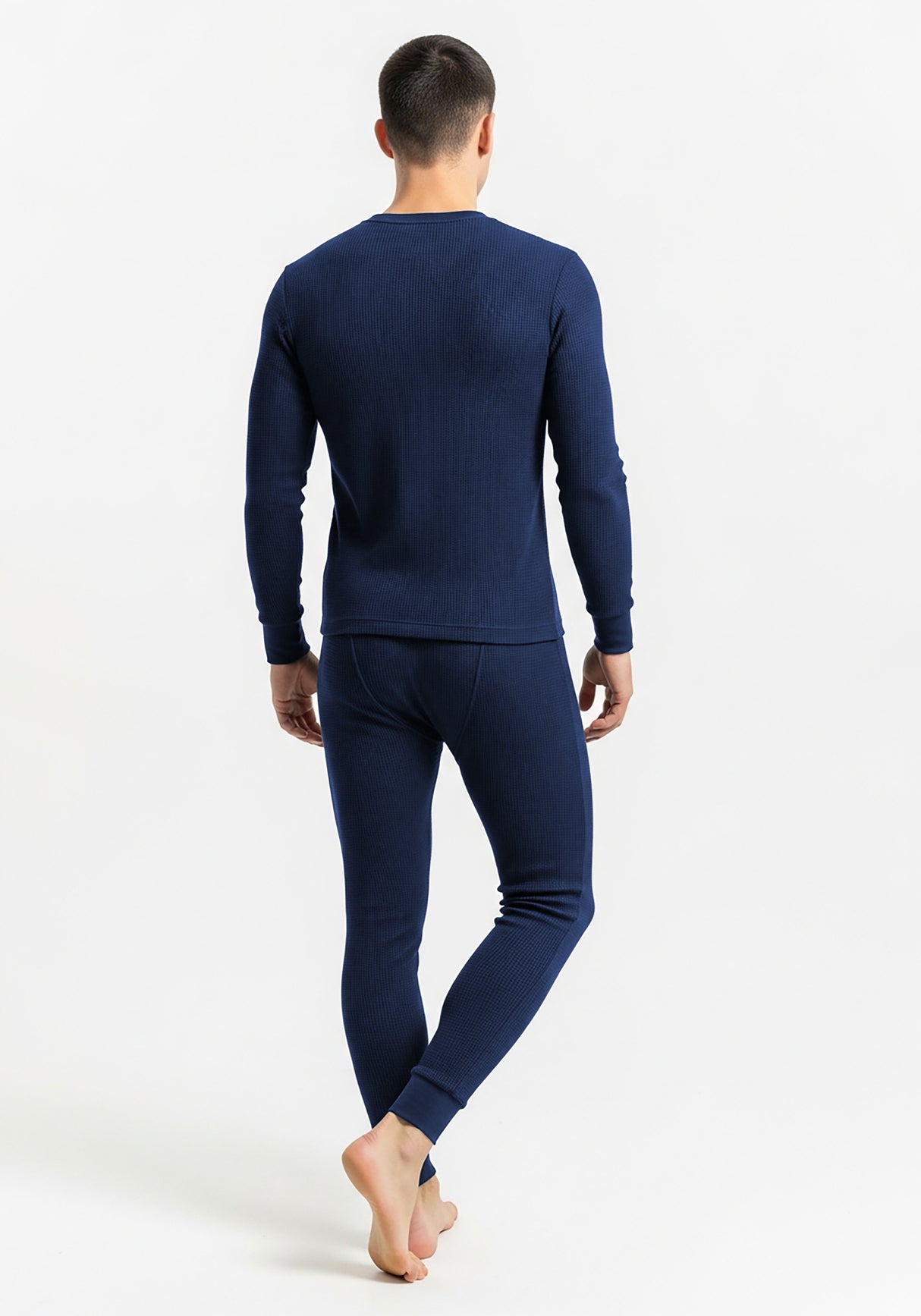 Men's Traditional Waffle Thermal Top & Bottom Set