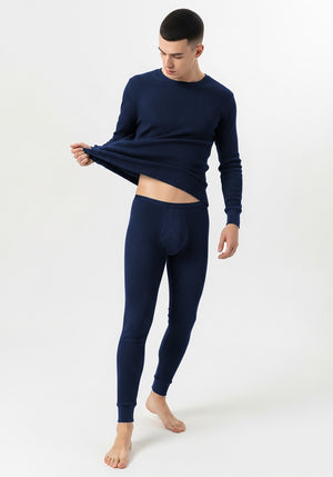 Men's Traditional Waffle Thermal Top & Bottom Set