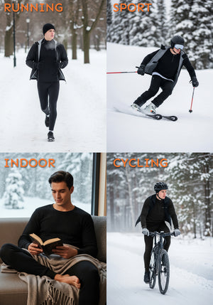 Men's Traditional Waffle Thermal Top & Bottom Set